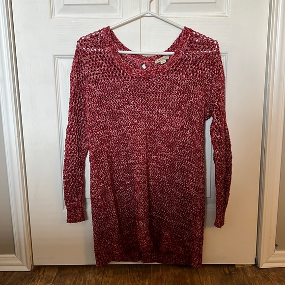 Lucky Brand Lace Up Back Sweater - Picture 1 of 6